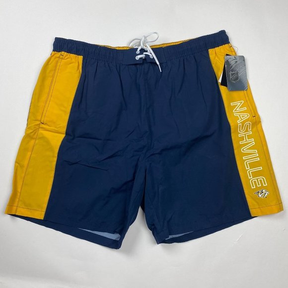 NEW Nashville Predators Swim Board Shorts Trunks Mens 3XL Mesh Lined NHL Hockey - Picture 1 of 14